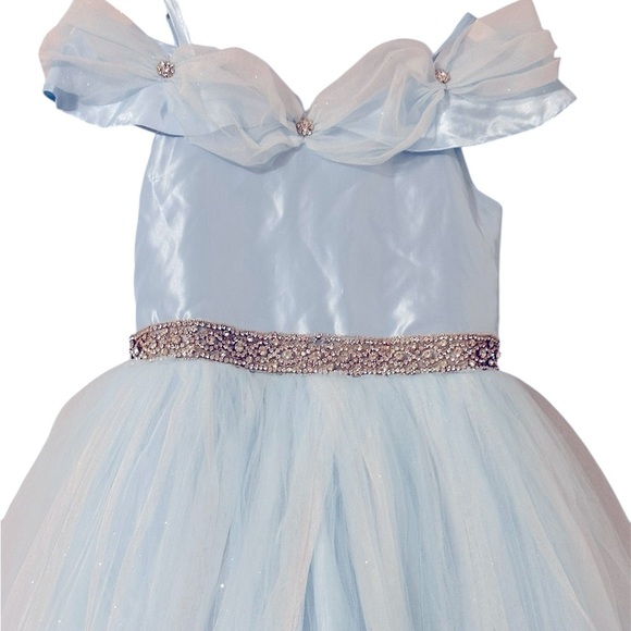 Petite Monet Dress light blue Size 10 - Picture 4 of 8